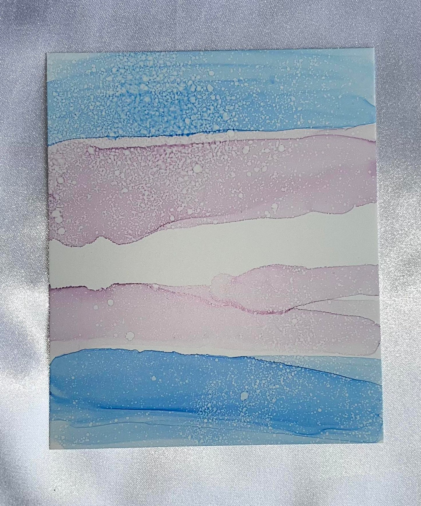 Blue and Pink Ink