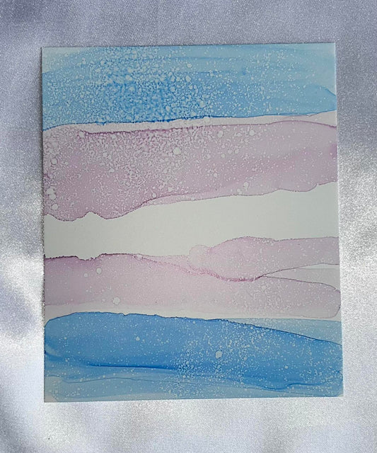 Blue and Pink Ink