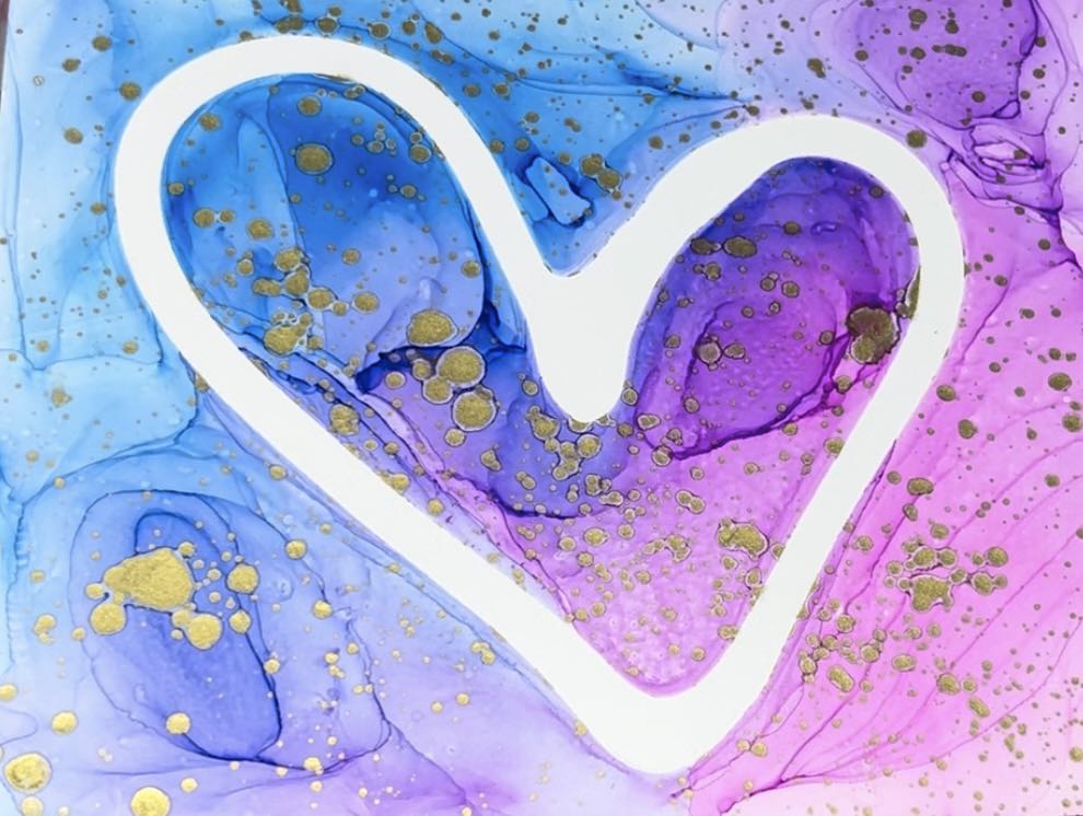 Pink and Blue Heart