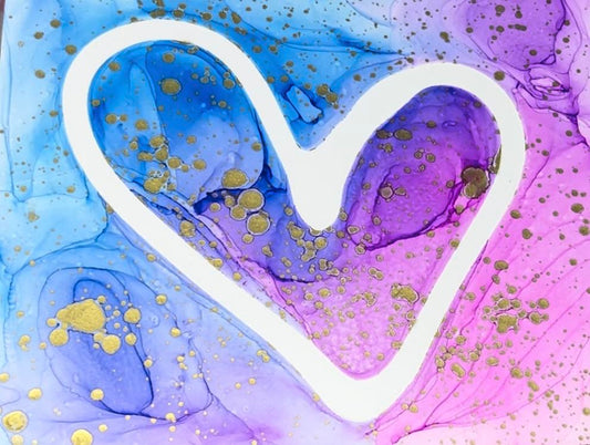 Pink and Blue Heart