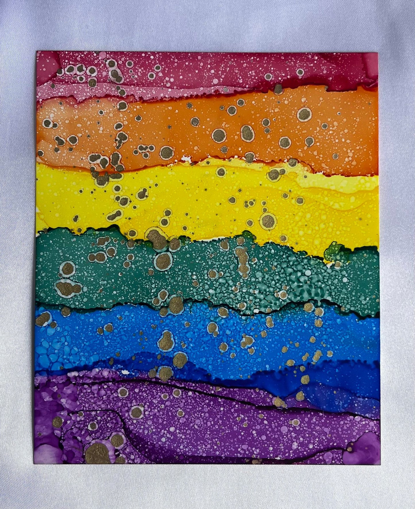 Rainbow Alcohol Ink
